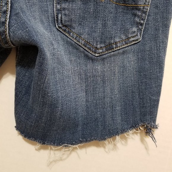 Lucky Brand shorts 2/26 Sweet Straight DIY cutoff frayed hem denim jean distress - Picture 12 of 15